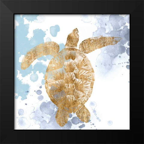 Gilded Splash IV Black Modern Wood Framed Art Print by Popp, Grace