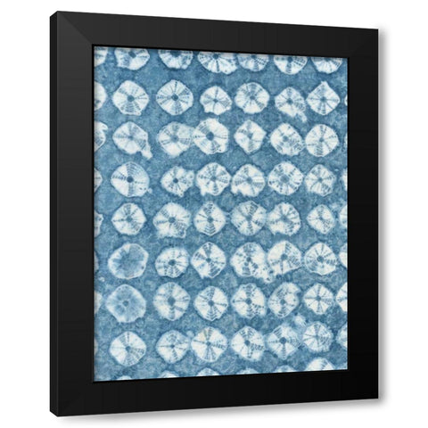 Rikis Shibori IV Black Modern Wood Framed Art Print by Zarris, Chariklia