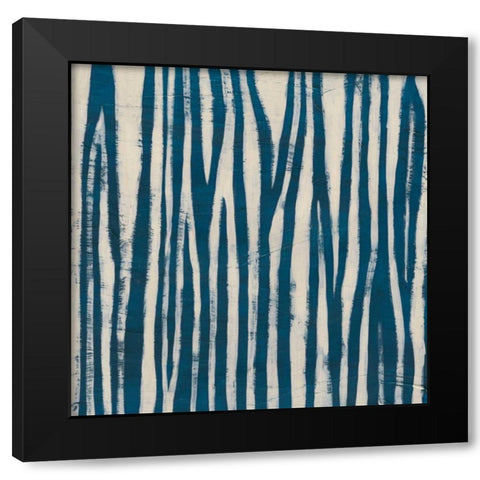 Indigo Signals VI Black Modern Wood Framed Art Print with Double Matting by Vess, June Erica