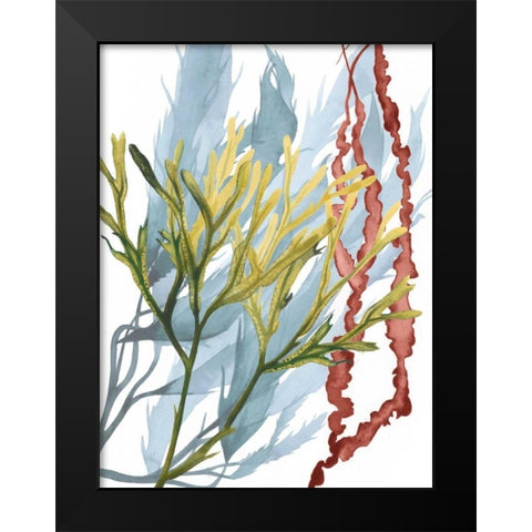 Seaweed Flow II Black Modern Wood Framed Art Print by Popp, Grace
