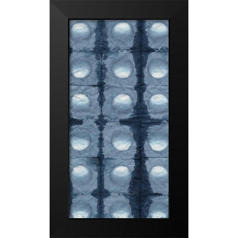 Shibori I Black Modern Wood Framed Art Print by Zarris, Chariklia