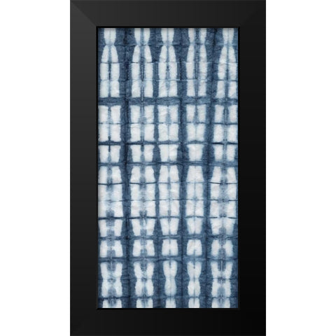 Shibori III Black Modern Wood Framed Art Print by Zarris, Chariklia