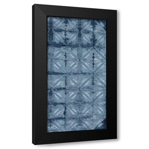 Shibori IV Black Modern Wood Framed Art Print with Double Matting by Zarris, Chariklia