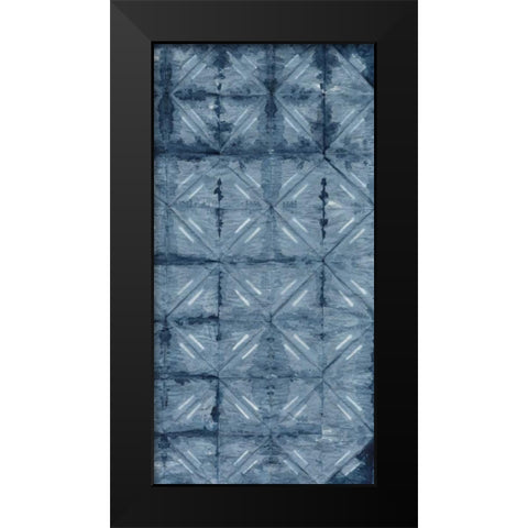 Shibori IV Black Modern Wood Framed Art Print by Zarris, Chariklia