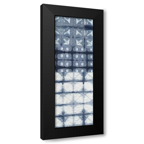 Shibori Collage I Black Modern Wood Framed Art Print by Zarris, Chariklia