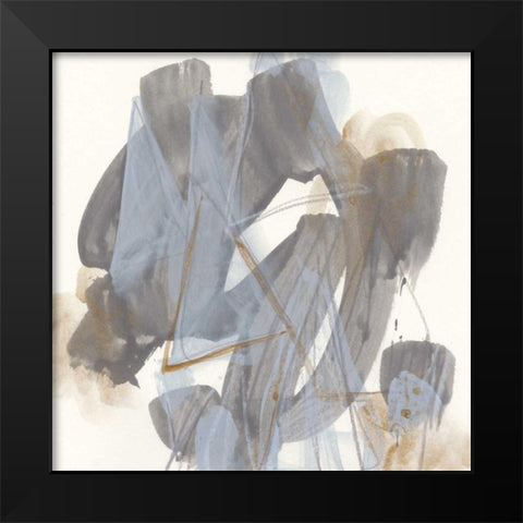 Inference IX Black Modern Wood Framed Art Print by Vess, June Erica