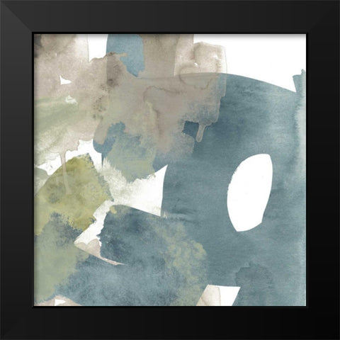 Agate Gesture II Black Modern Wood Framed Art Print by Vess, June Erica