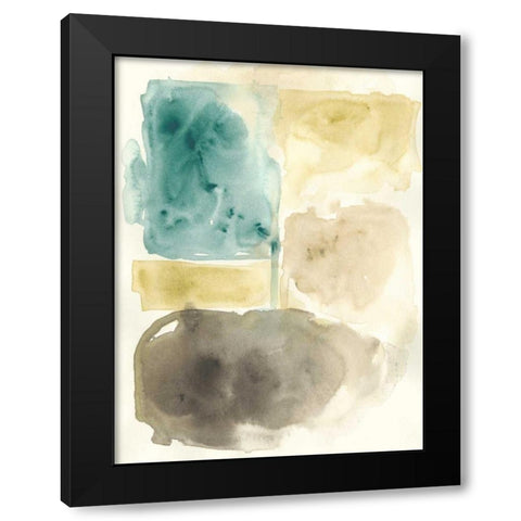 Liquid Stone I Black Modern Wood Framed Art Print with Double Matting by Vess, June Erica
