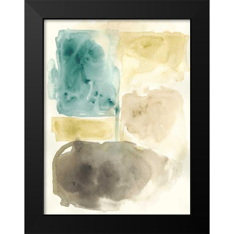 Liquid Stone I Black Modern Wood Framed Art Print by Vess, June Erica