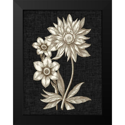 Dramatic Chintz I Black Modern Wood Framed Art Print by Vision Studio