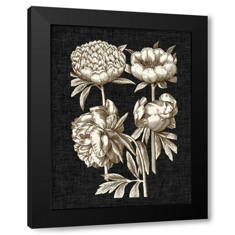 Dramatic Chintz II Black Modern Wood Framed Art Print by Vision Studio