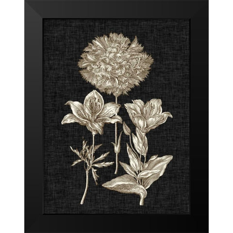 Dramatic Chintz IV Black Modern Wood Framed Art Print by Vision Studio