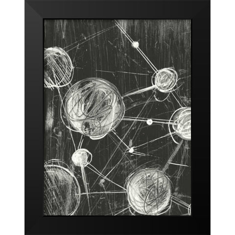 Molecular Fusion I Black Modern Wood Framed Art Print by Harper, Ethan