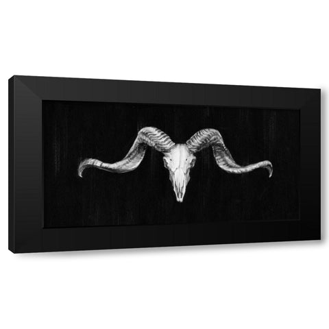 Rustic Ram Mount III Black Modern Wood Framed Art Print with Double Matting by Harper, Ethan