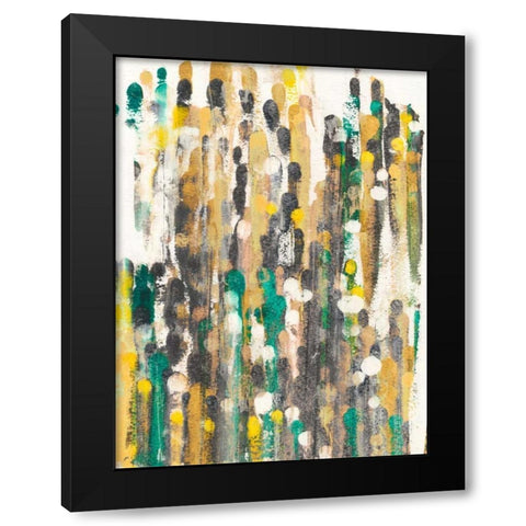 Meet Up I Black Modern Wood Framed Art Print with Double Matting by Fuchs, Jodi