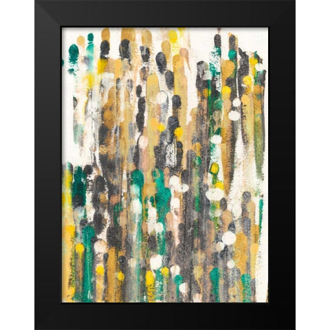 Meet Up I Black Modern Wood Framed Art Print by Fuchs, Jodi