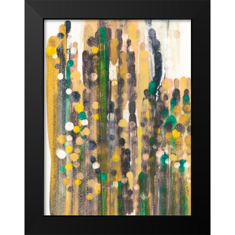 Meet Up II Black Modern Wood Framed Art Print by Fuchs, Jodi