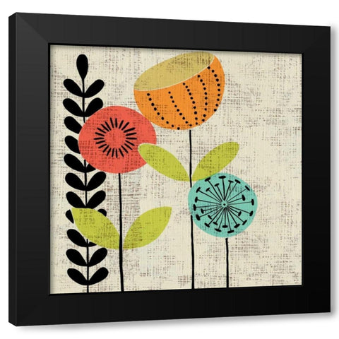 Adas Garden II Black Modern Wood Framed Art Print by Zarris, Charliklia