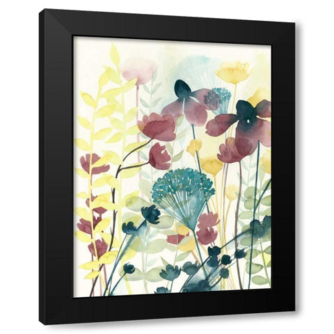 Garden Lace I Black Modern Wood Framed Art Print by Popp, Grace