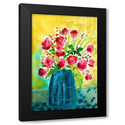 Bright Arrangement I Black Modern Wood Framed Art Print by Minasian, Julia