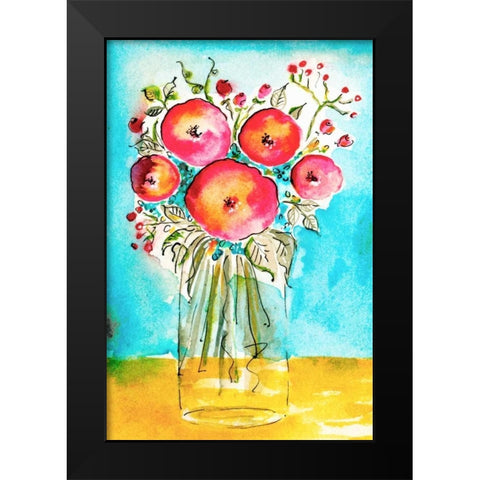 Bright Arrangement II Black Modern Wood Framed Art Print by Minasian, Julia