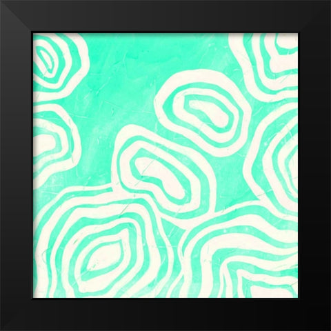 Bright Mineral I Black Modern Wood Framed Art Print by Vess, June Erica