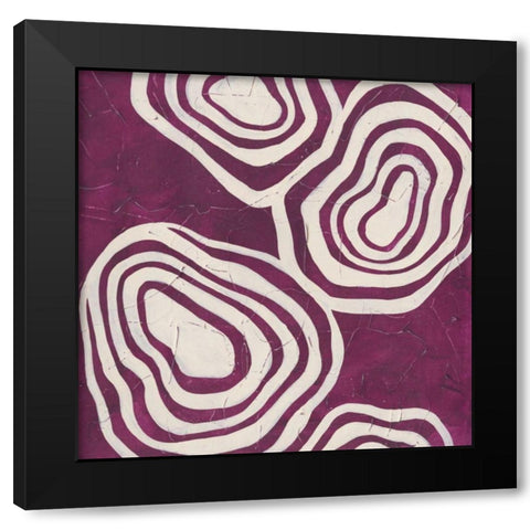 Bright Mineral V Black Modern Wood Framed Art Print with Double Matting by Vess, June Erica
