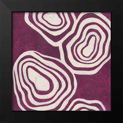 Bright Mineral V Black Modern Wood Framed Art Print by Vess, June Erica