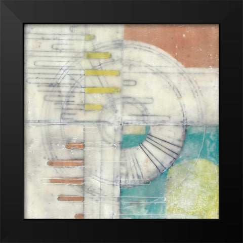 Compass I Black Modern Wood Framed Art Print by Goldberger, Jennifer