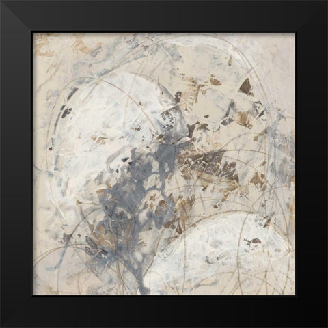 Impasto Gesture IV Black Modern Wood Framed Art Print by Vess, June Erica