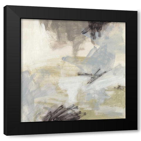 Abstract Vista II Black Modern Wood Framed Art Print by Vess, June Erica