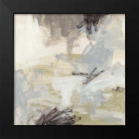 Abstract Vista II Black Modern Wood Framed Art Print by Vess, June Erica