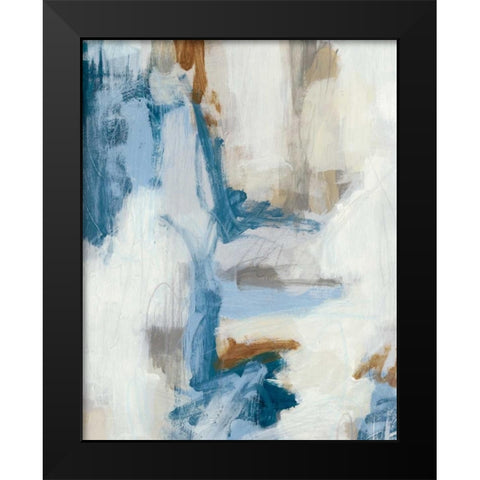 Intermittent I Black Modern Wood Framed Art Print by Vess, June Erica