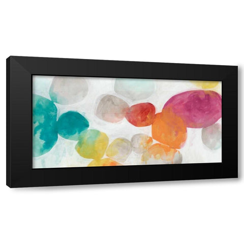 Color Interplay I Black Modern Wood Framed Art Print with Double Matting by Vess, June Erica
