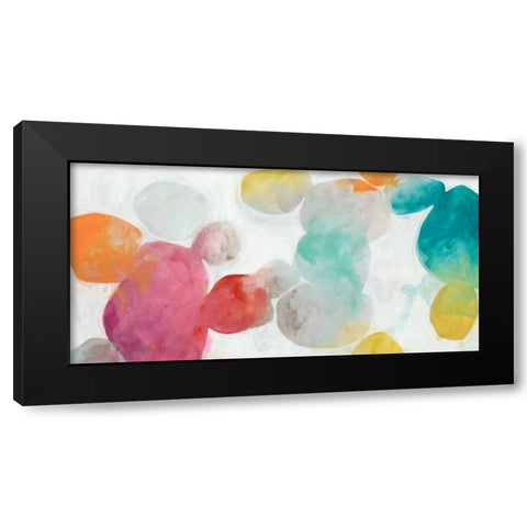Color Interplay II Black Modern Wood Framed Art Print with Double Matting by Vess, June Erica