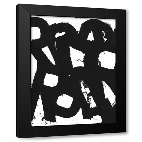 Rock N Roll I Black Modern Wood Framed Art Print by Fuchs, Jodi