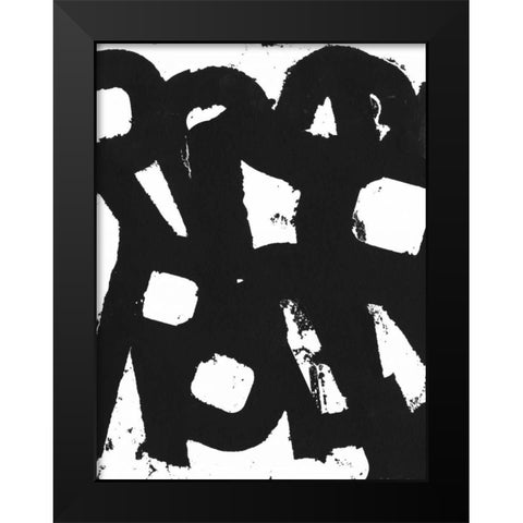 Rock N Roll I Black Modern Wood Framed Art Print by Fuchs, Jodi