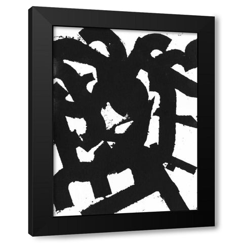Rock N Roll II Black Modern Wood Framed Art Print by Fuchs, Jodi