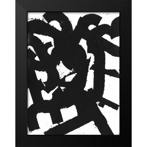Rock N Roll II Black Modern Wood Framed Art Print by Fuchs, Jodi