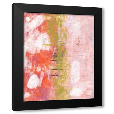 Rosy Composition I Black Modern Wood Framed Art Print by McCavitt, Naomi