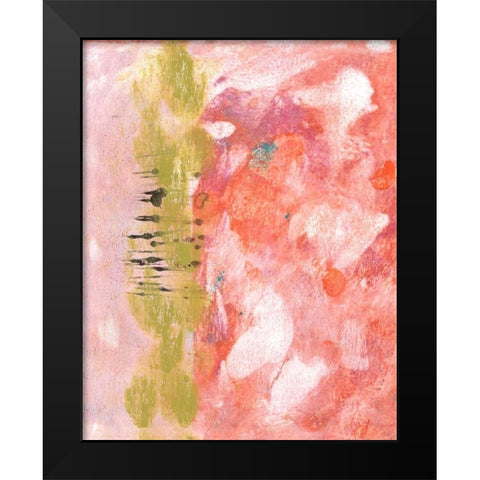 Rosy Composition II Black Modern Wood Framed Art Print by McCavitt, Naomi