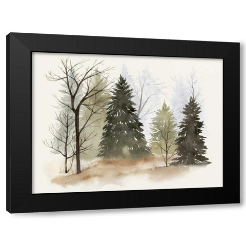In the Mist II Black Modern Wood Framed Art Print by Popp, Grace