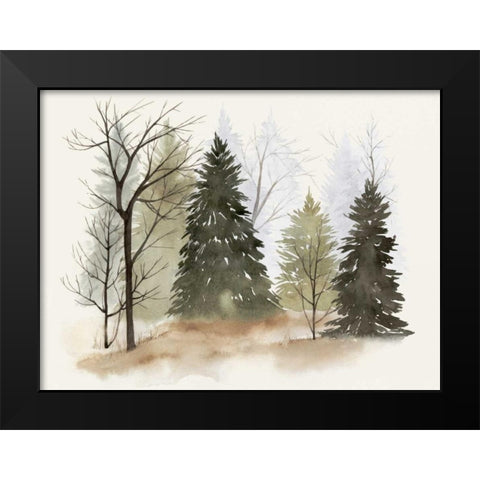 In the Mist II Black Modern Wood Framed Art Print by Popp, Grace