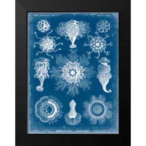 Marine Blueprint I Black Modern Wood Framed Art Print by Vision Studio