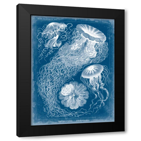 Marine Blueprint II Black Modern Wood Framed Art Print by Vision Studio