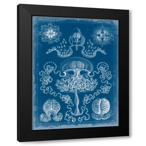 Marine Blueprint IV Black Modern Wood Framed Art Print with Double Matting by Vision Studio