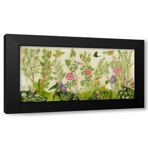 Flora Fresco Black Modern Wood Framed Art Print by McCavitt, Naomi