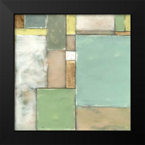 Modular Blocks I Black Modern Wood Framed Art Print by Goldberger, Jennifer