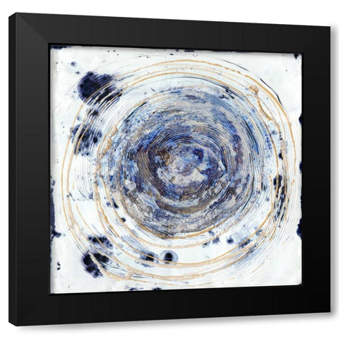 Whorl II Black Modern Wood Framed Art Print by Ludwig, Alicia