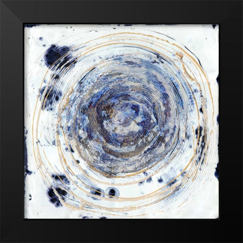 Whorl II Black Modern Wood Framed Art Print by Ludwig, Alicia